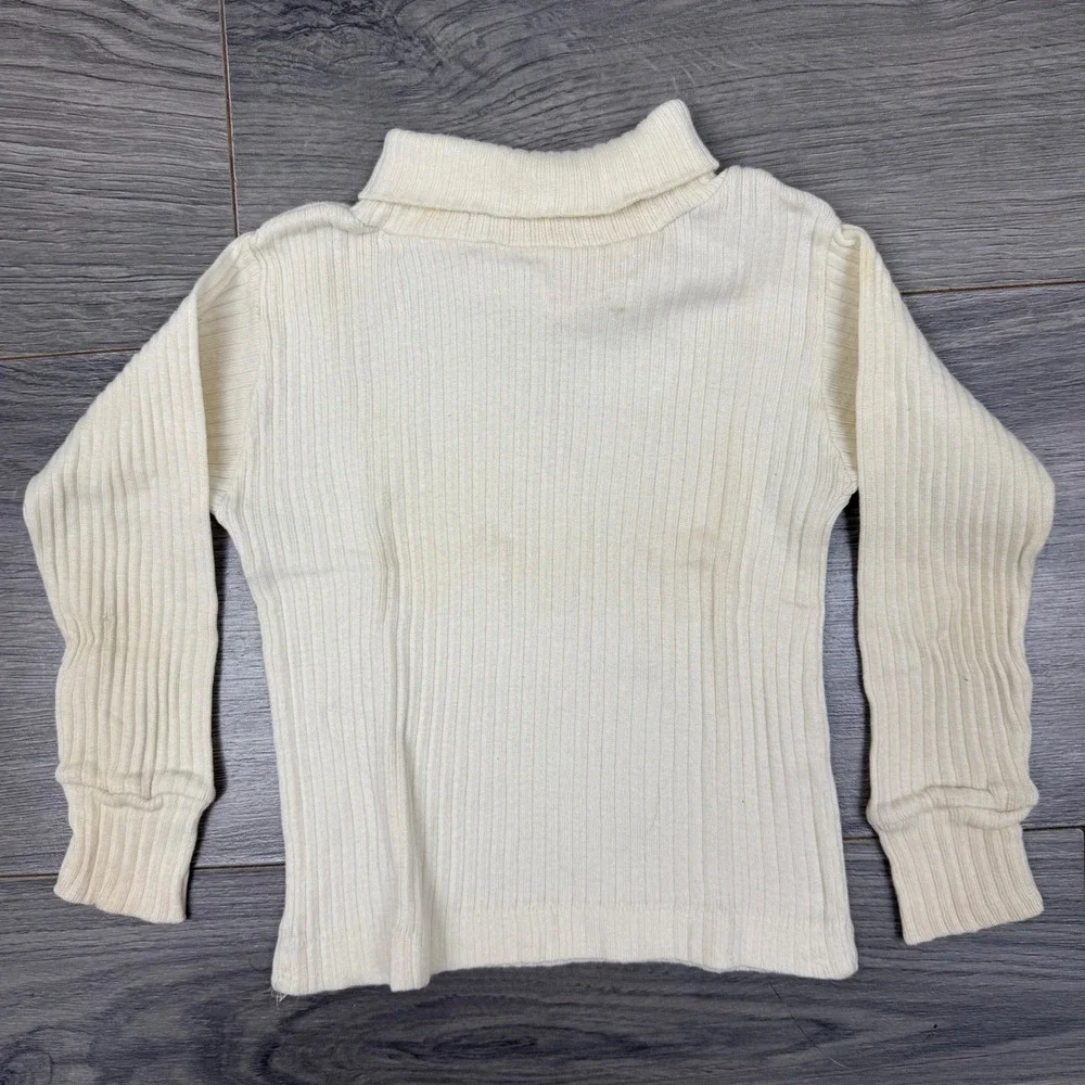 Vintage Buster Brown Toddler 3pc Outfit Geometric Pants Turtleneck Vest 3T‎